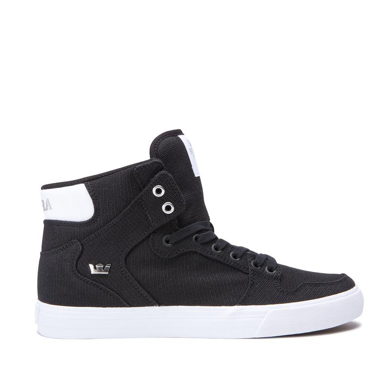 Buty Supra VAIDER - Sneakersy Wysokie Damskie - Czarne (CXLI-68509)